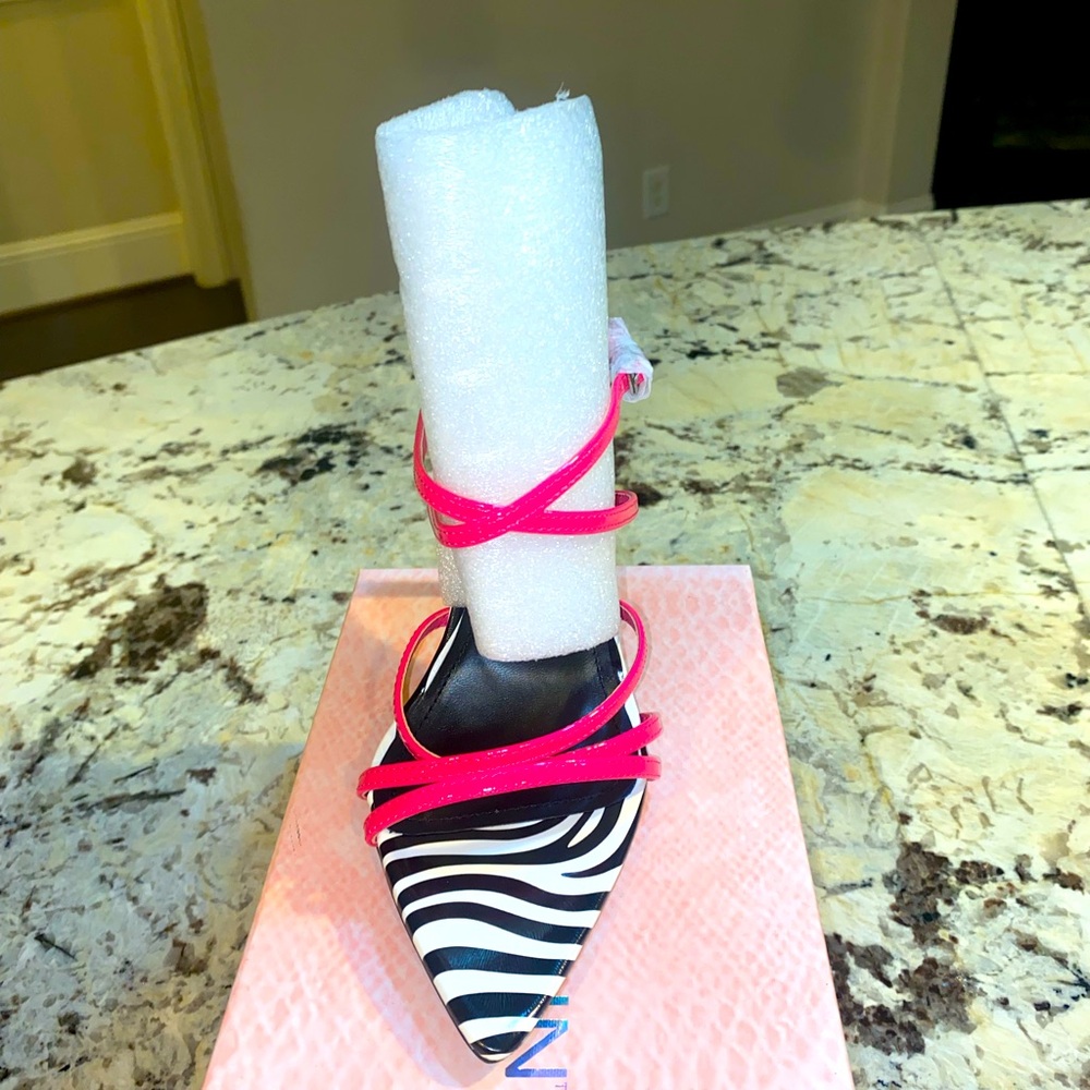 Pink , blk and white